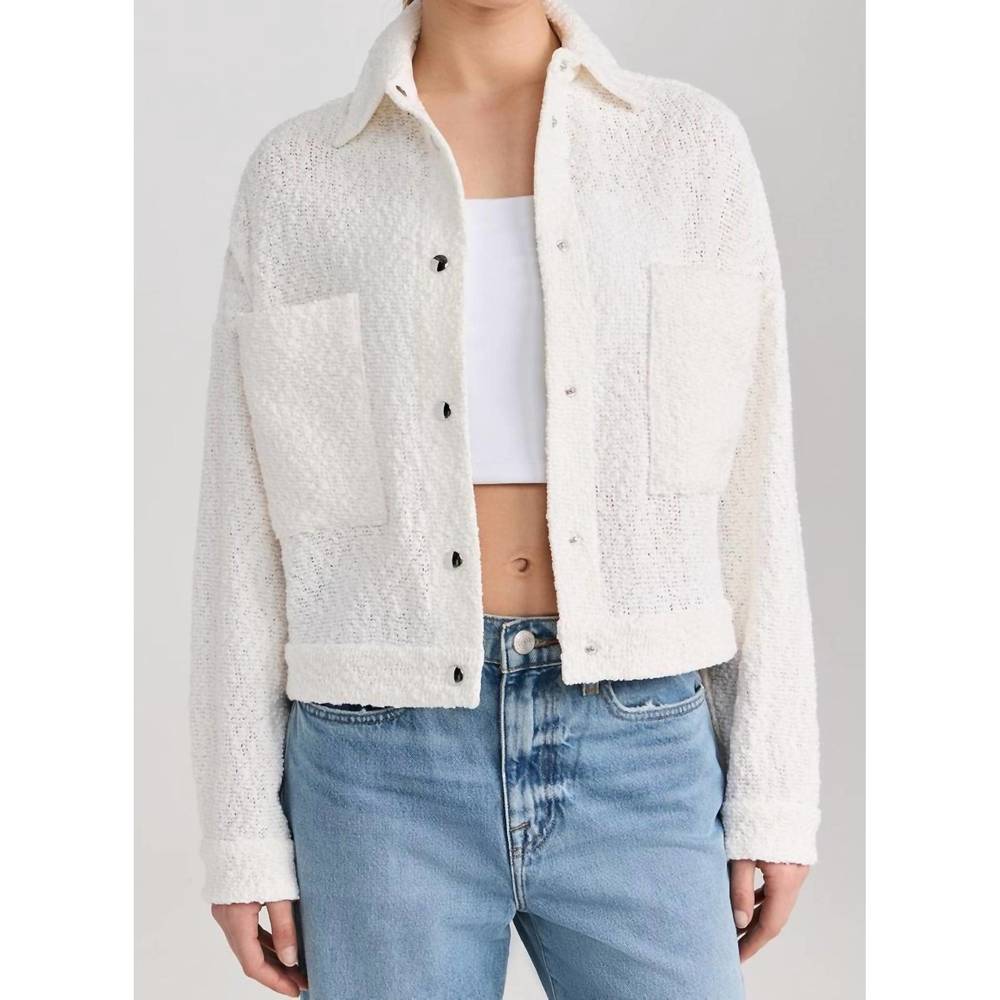 NEW IRO pabli snap closure jacket in white